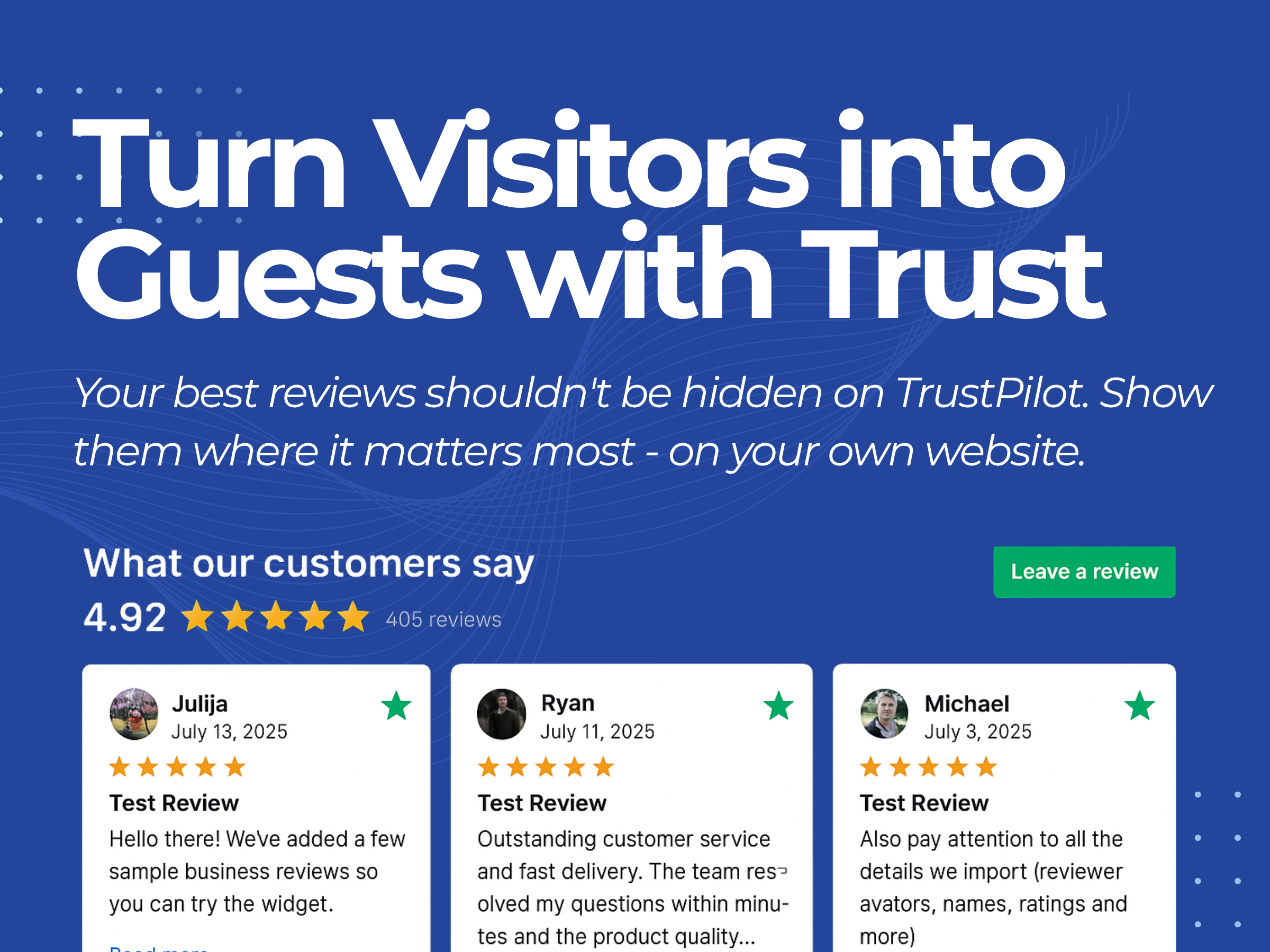 Trustpilot Widget Screenshot 1
